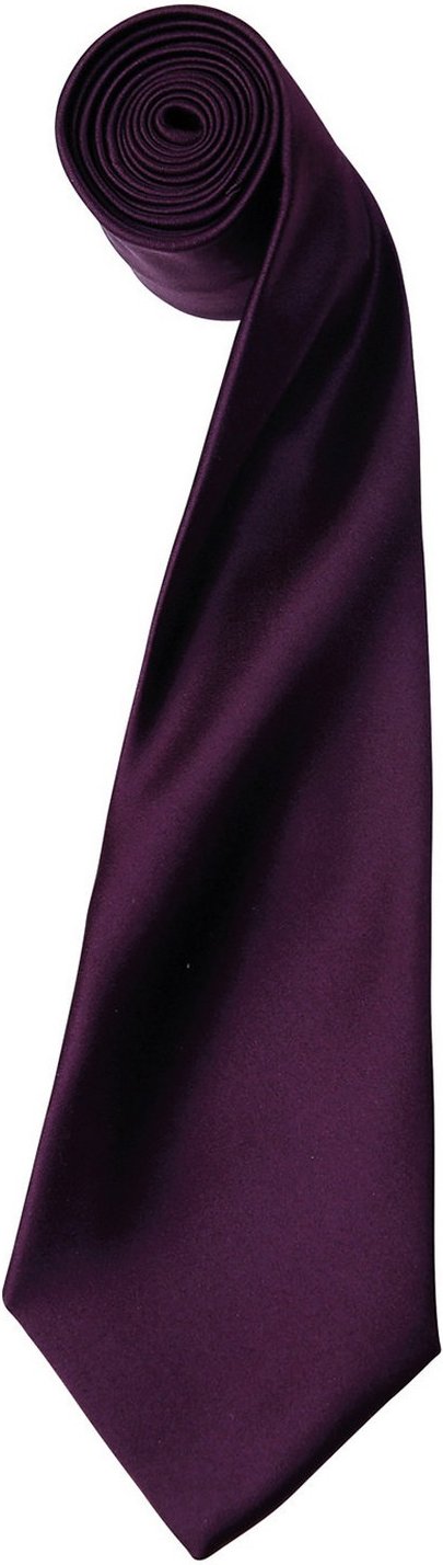 Premier - "Colours" Krawatte für Herren/Damen Unisex (Aubergine)
