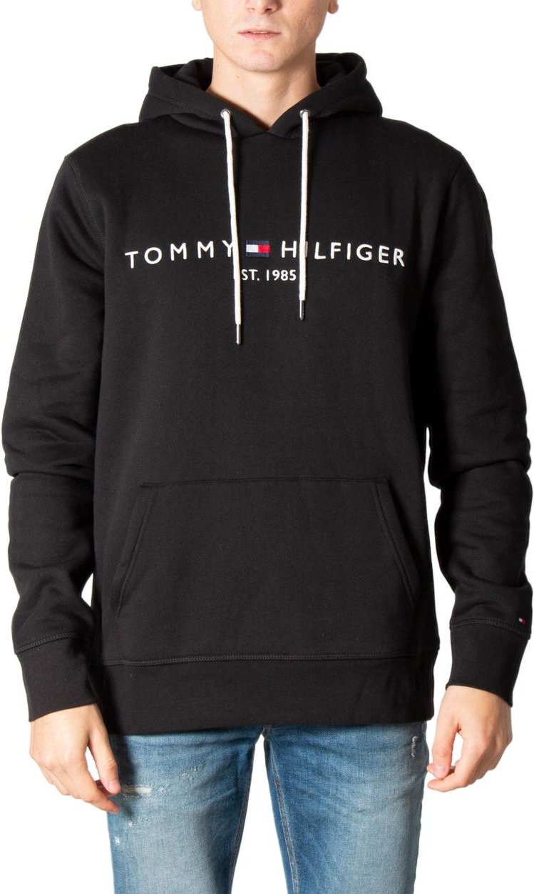 Tommy Hilfiger Logo Hoodie Schwarz