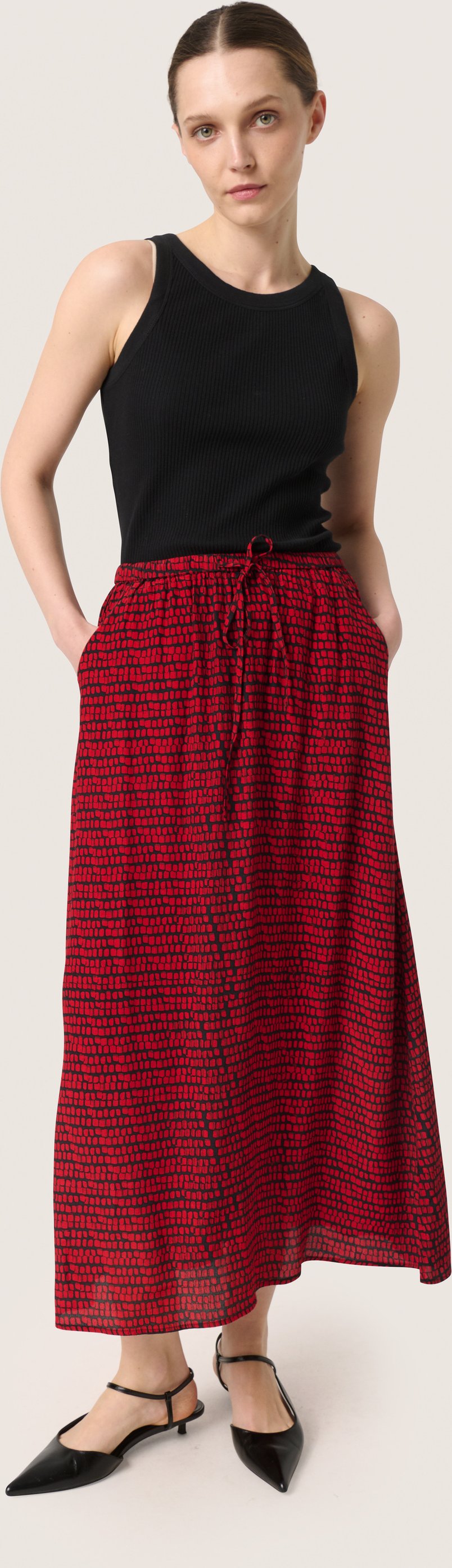 Rock Gerade Passform Salsa Square Print multicolour