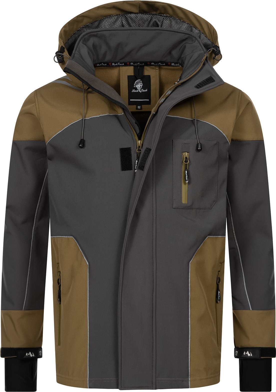 Thumbnail - Rock Creek Softshelljacke Hellbraun