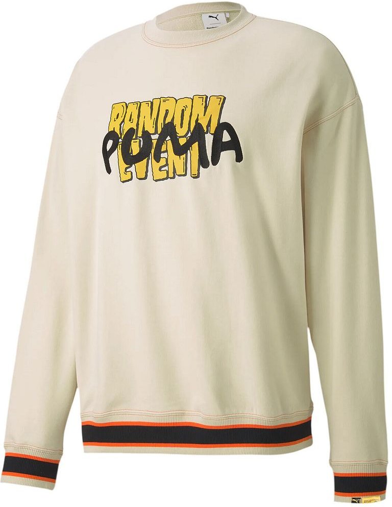Puma x Randomevent Langarm Crew Crew Cream Herren Pullover 596663 50