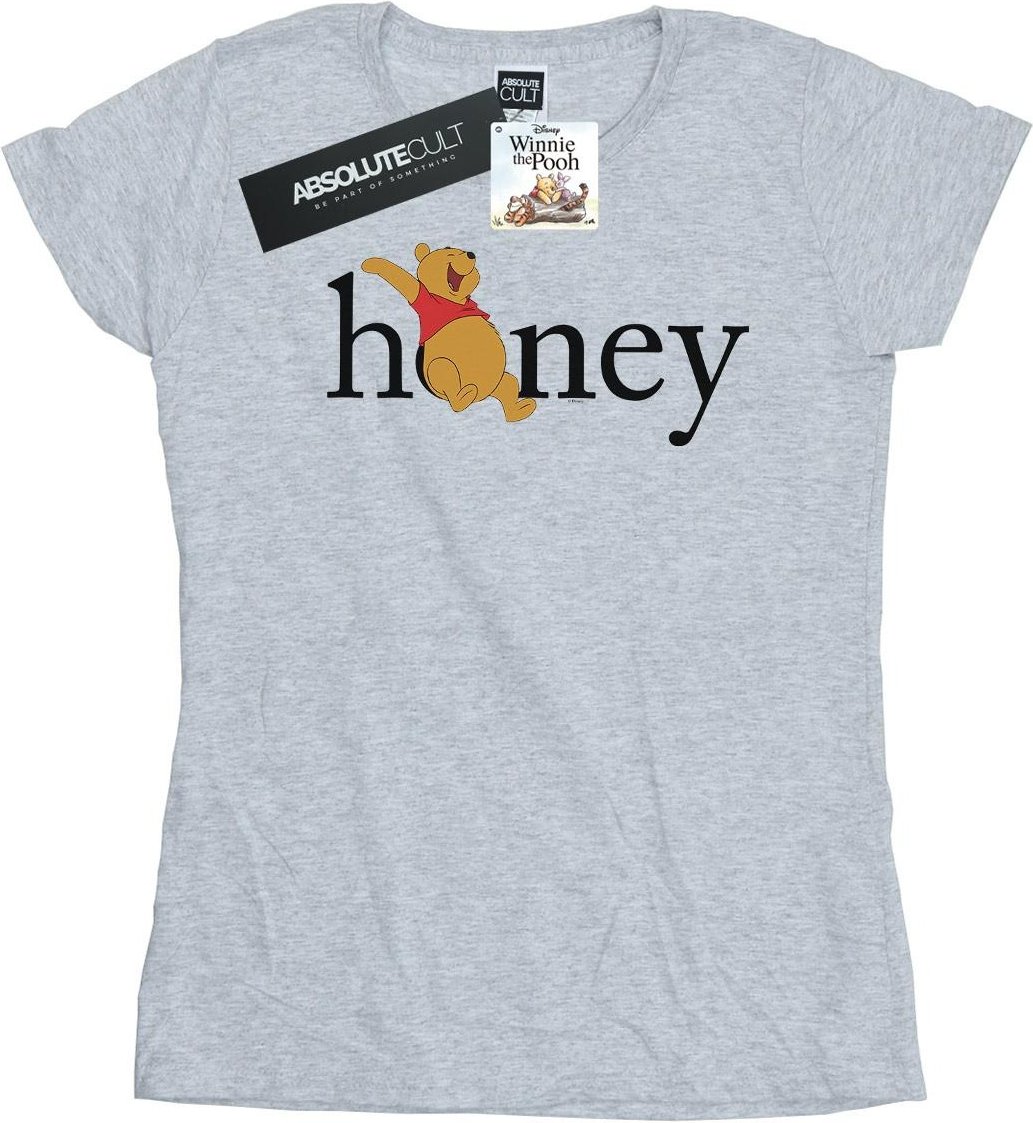 Disney - "Winnie The Pooh Honey" T-Shirt für Damen (Grau)
