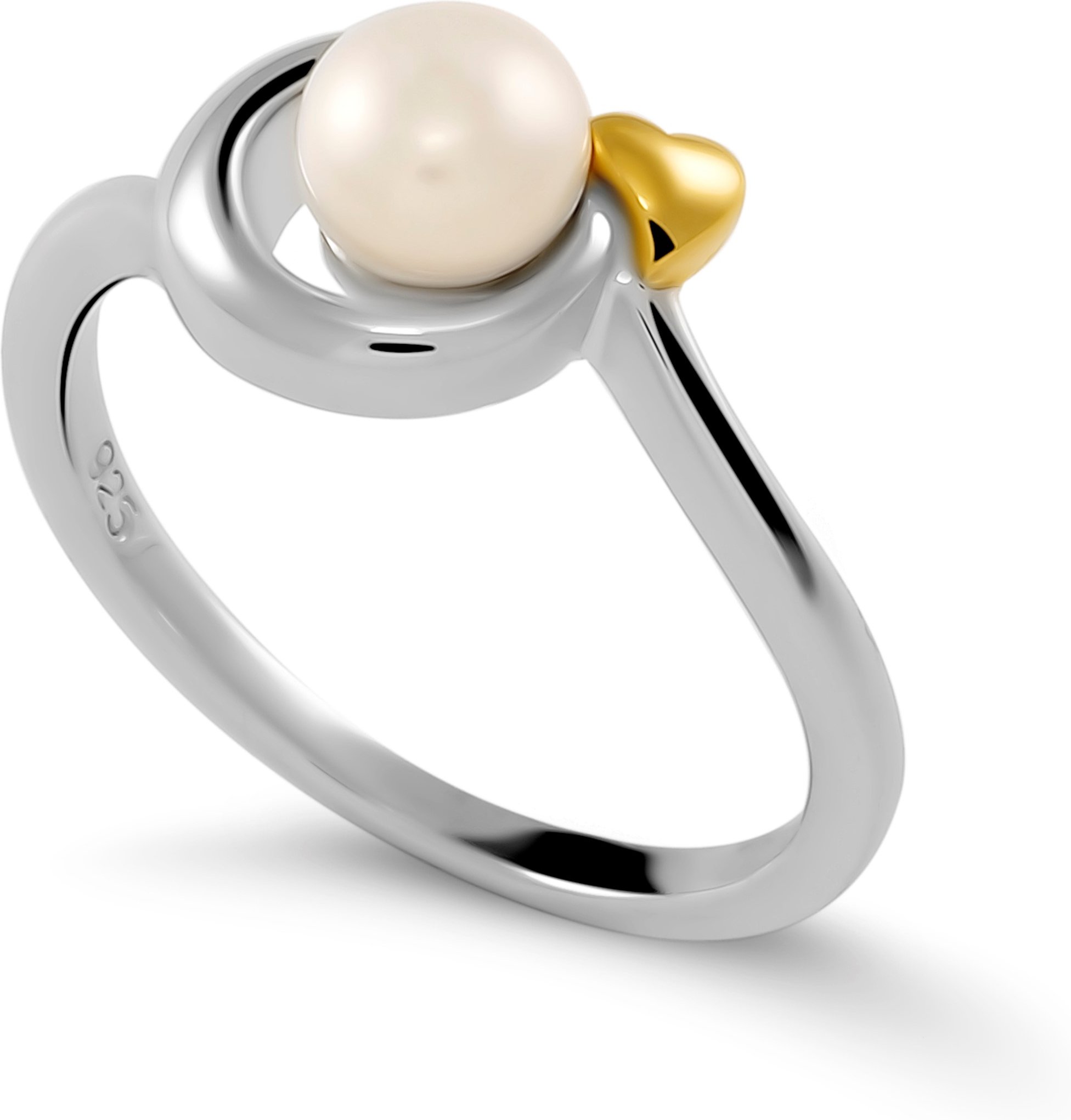 Orphelia 'Mathilde' Damen-Ring aus 925er Sterlingsilber – Silber/Gold ZR-7510/G