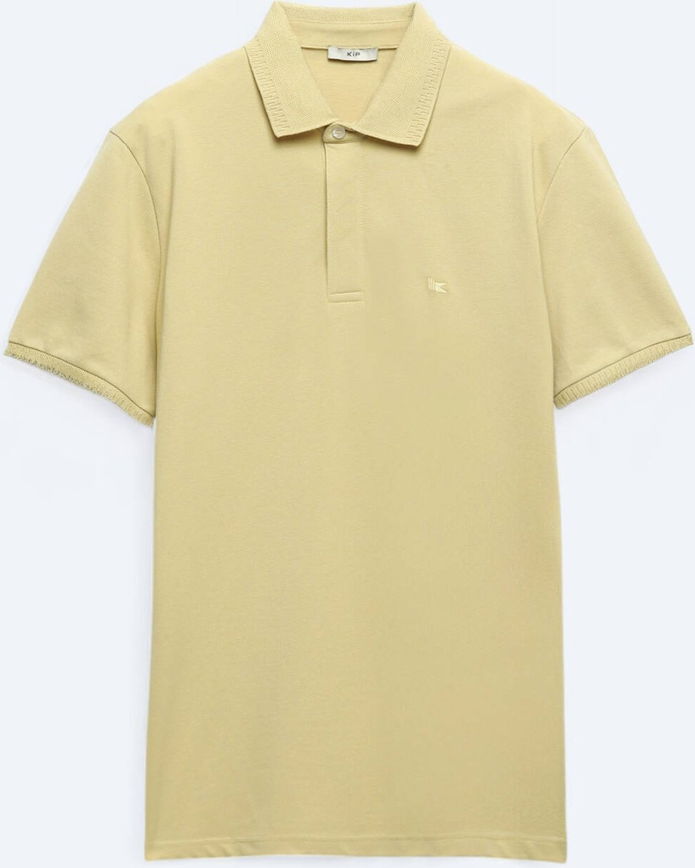 Schlichtes T-Shirt mit Polokragen