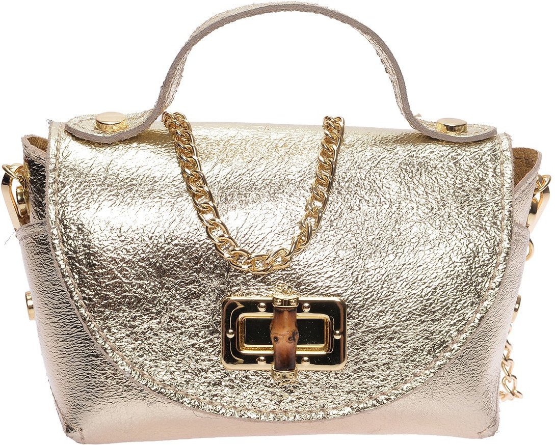 Roberta M Gold Rindsledertasche
