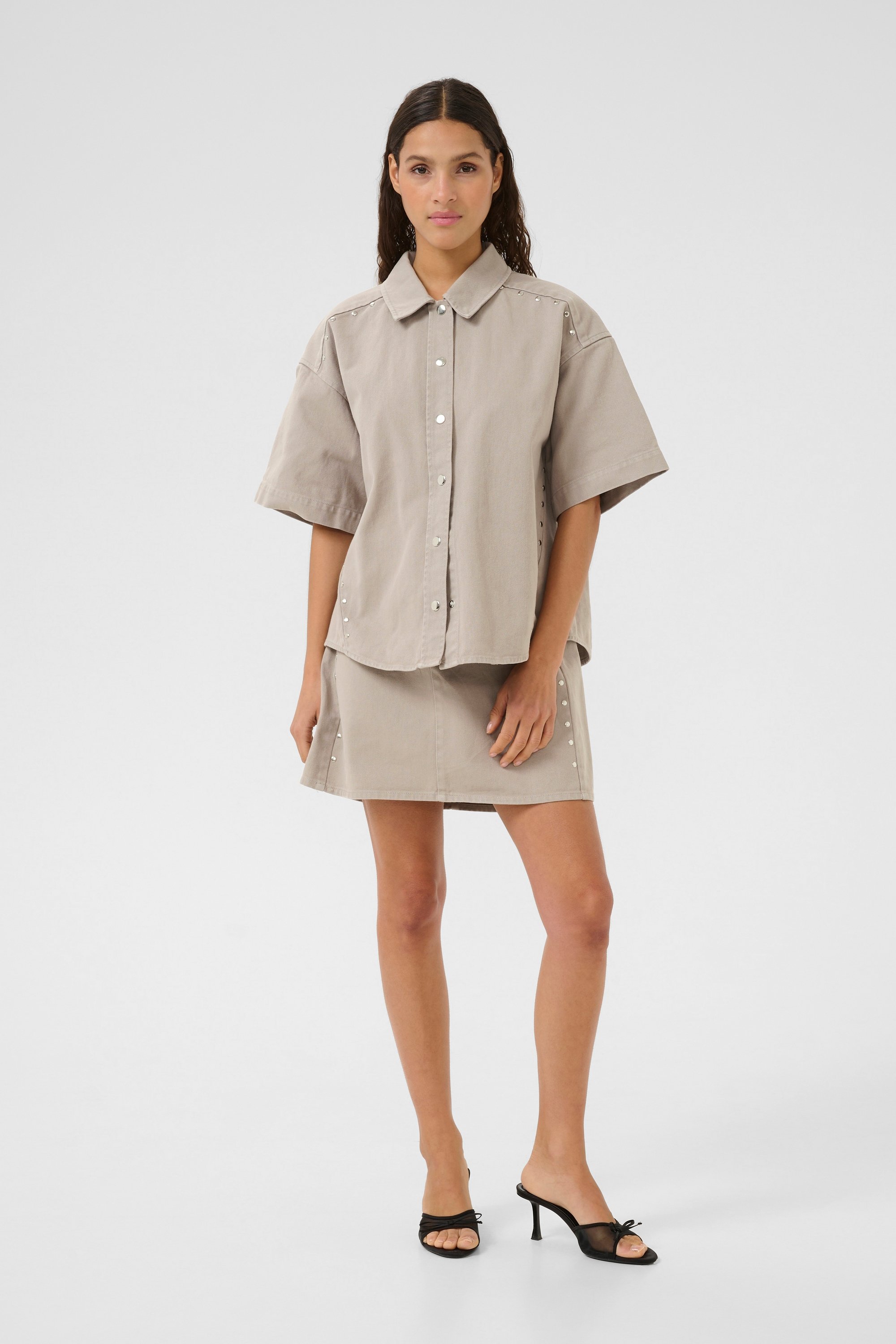 Kurzarmhemd Casual fit Flint Gray grey