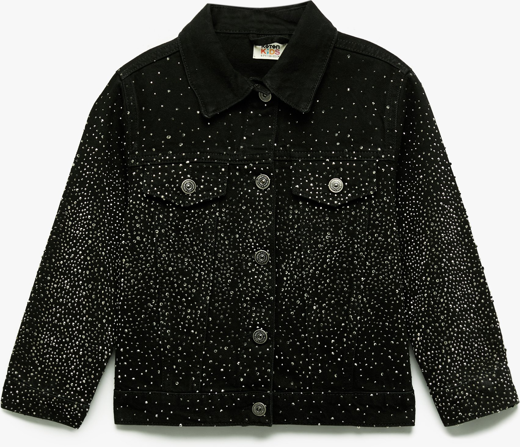 Koton JACKSACKEN Koton Glitzernde Jeansjacke mit Knopfleiste