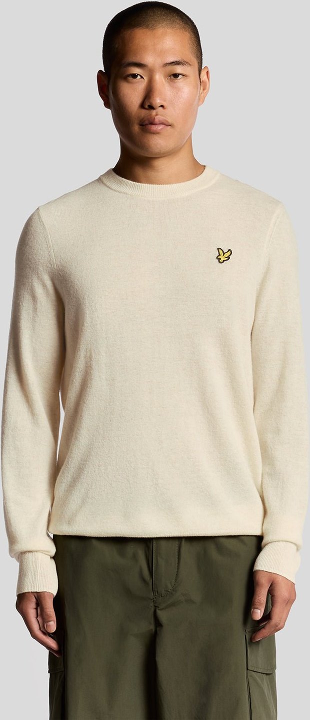 Thumbnail - Lyle & Scott – Rundhalspullover aus Lammwollmischung – Weiß