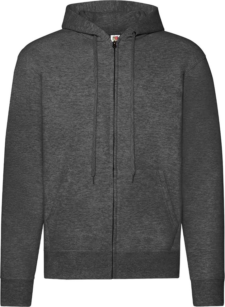 Thumbnail - Fruit of the Loom - "Classic" Hoodie mit durchgehendem Reißverschluss für Herren/Damen Unisex (Dunkles Grau)