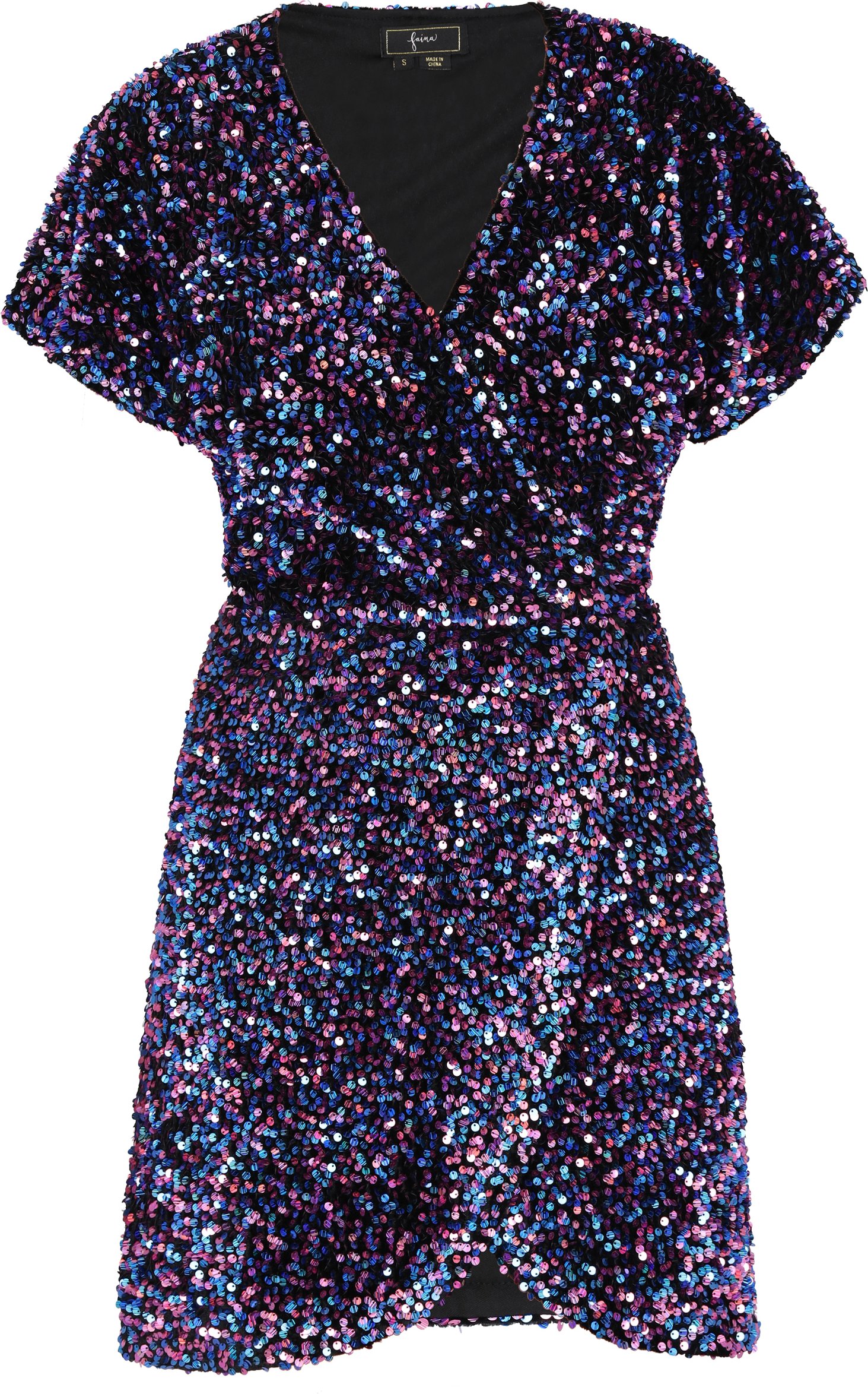 Faina Kleid Damen blau rosa