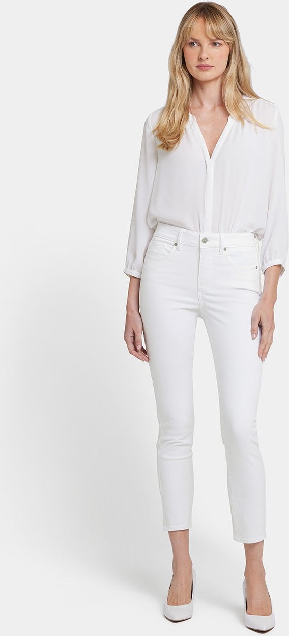 Alina Knöchellange Jeans Weiße Premium-Denim | Optisches Weiß