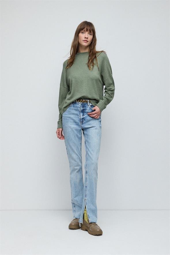 Fischer's Samt Geprägte Langarmbluse