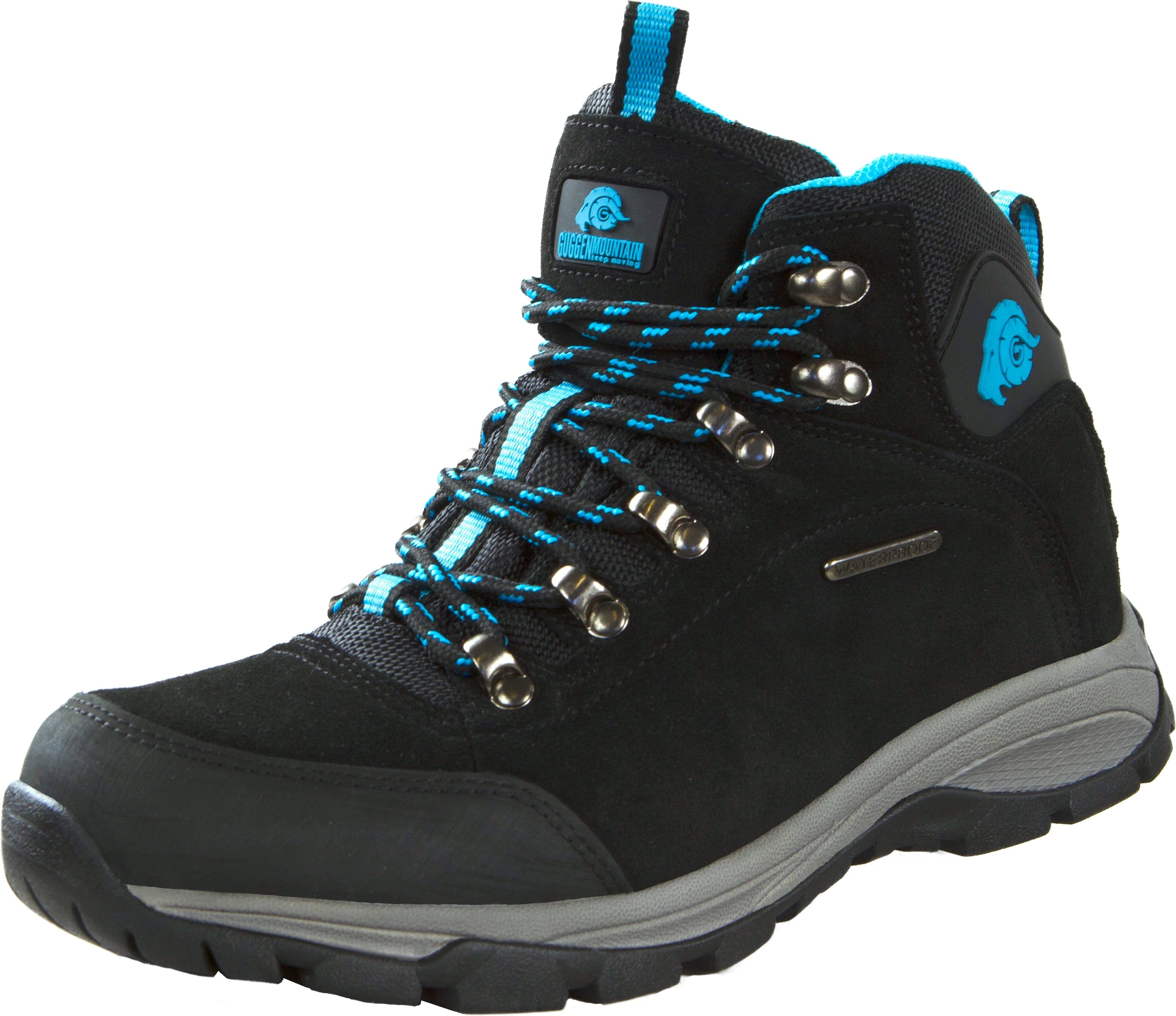 Damen Trekkingschuhe Wildleder Blau