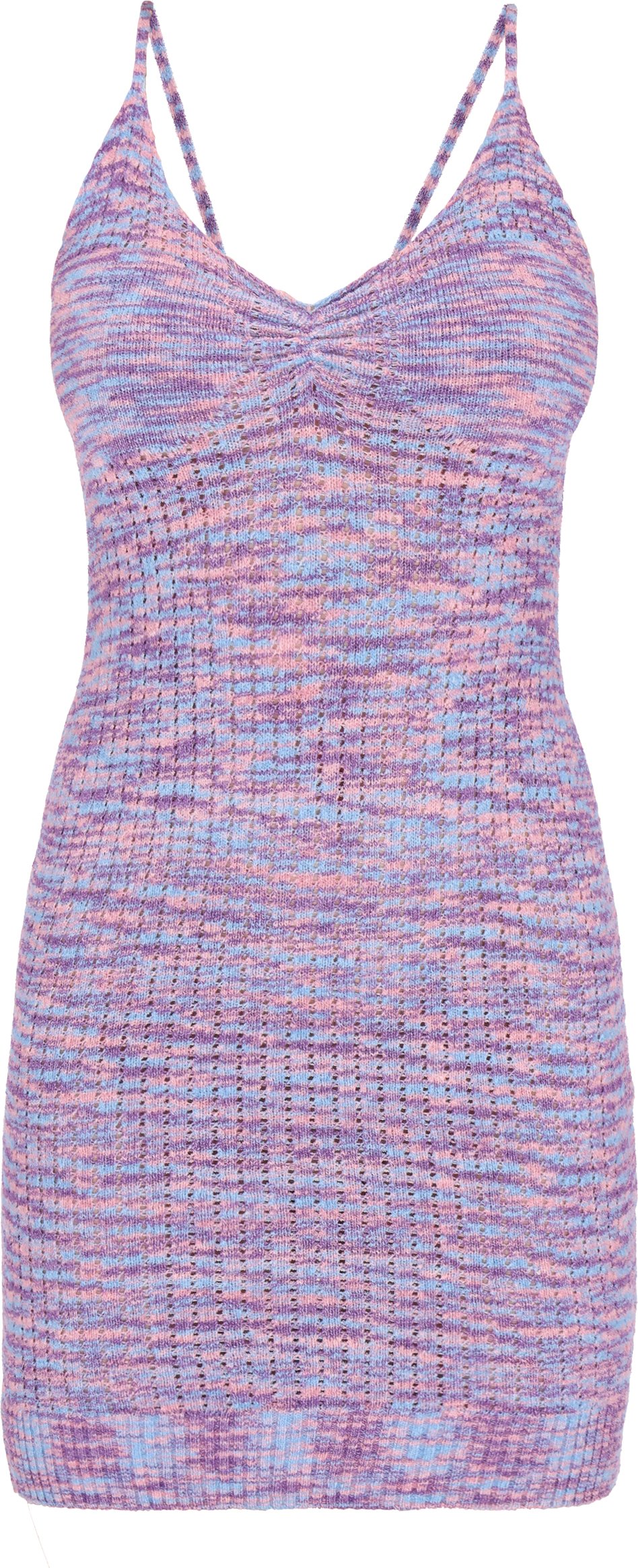 Mymo Kleid Frauen blau mehrfarbig