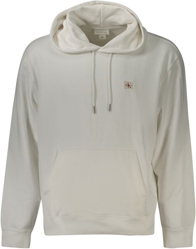 Calvin Klein Weißer Baumwoll-Herrenpullover