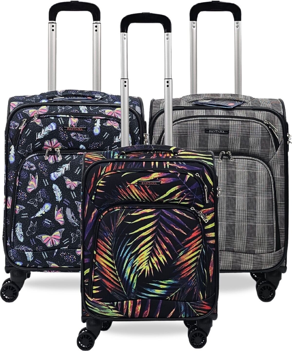 Leichte, weiche Reisetasche für Kabinengepäck mit 8 Rädern