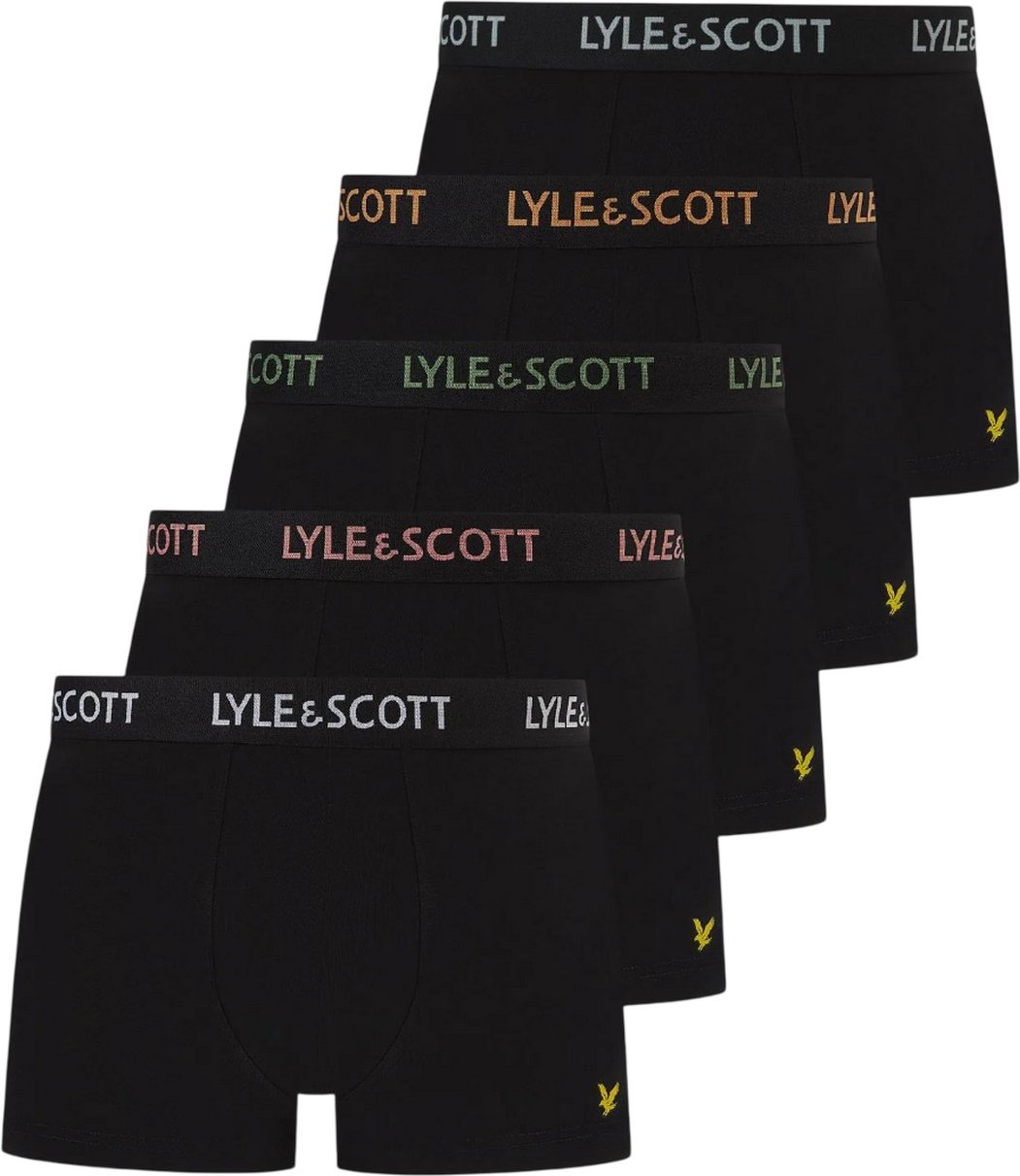 Lyle & Scott - "Miller" Boxershorts für Herren (5er-Pack) (Schwarz)