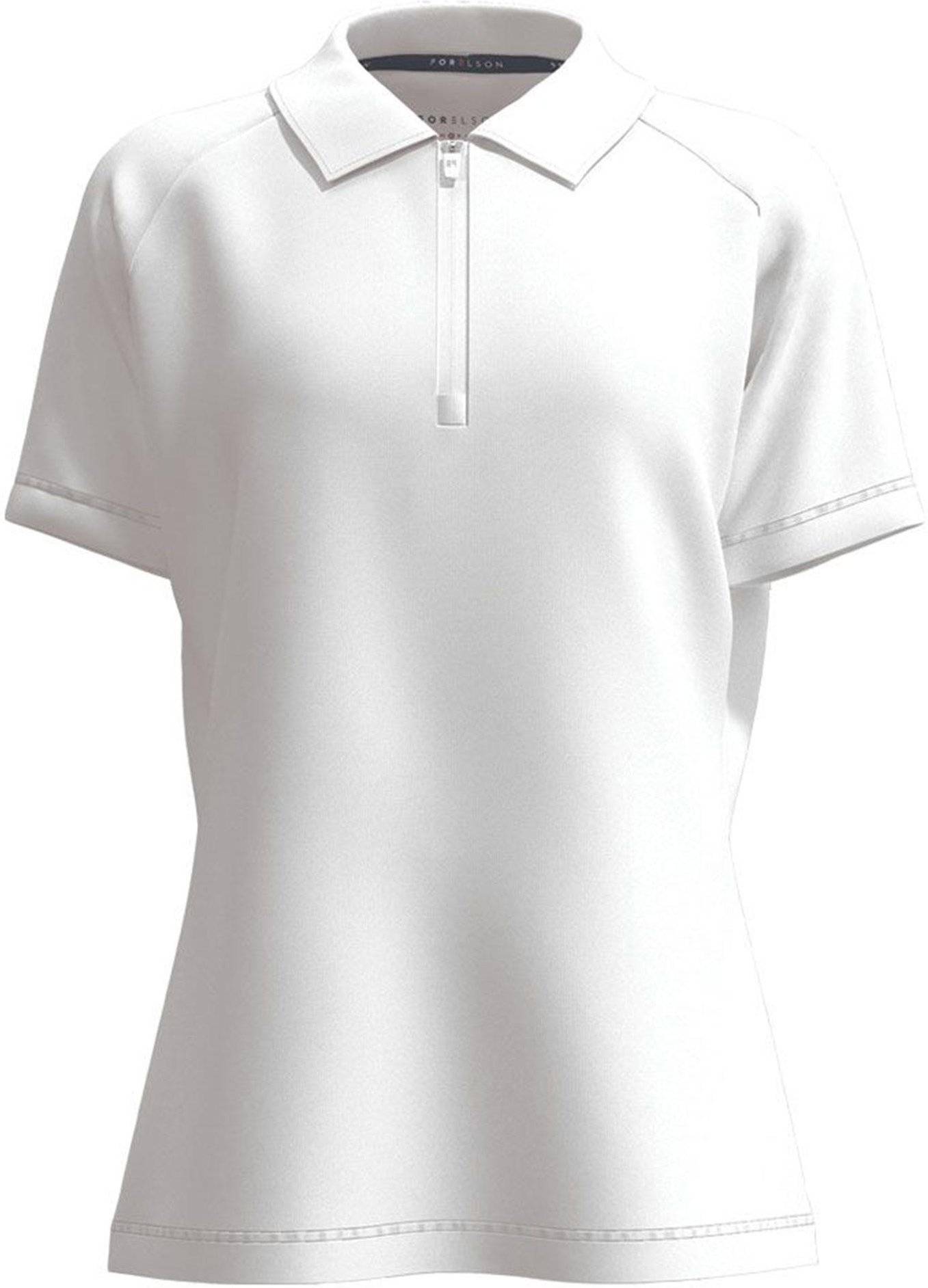 Forelson - "Blockley" Poloshirt Reißverschluss für Damen (Weiß)