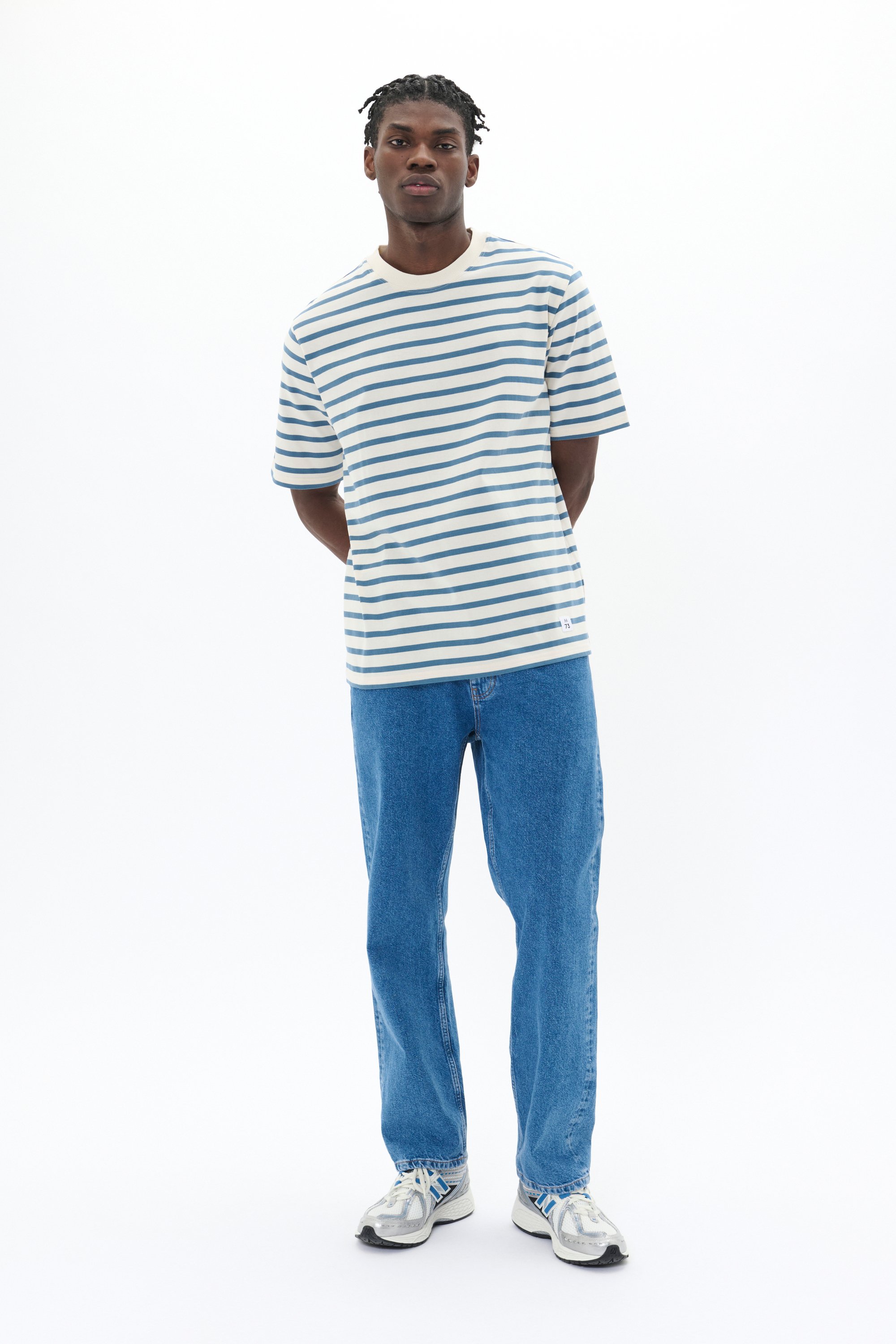 T-shirt Relaxed fit blue white
