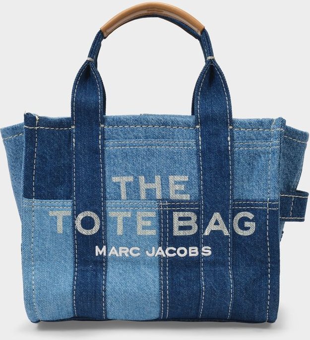 Tasche Small Traveler Tote aus Canvas Denim blau