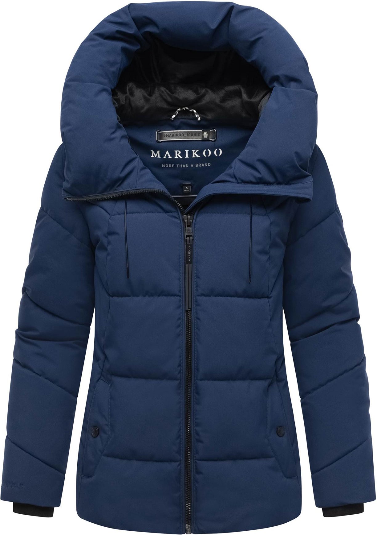 Marikoo Damen Winter Steppjacke Kuscheltatze XVI mit Kapuze