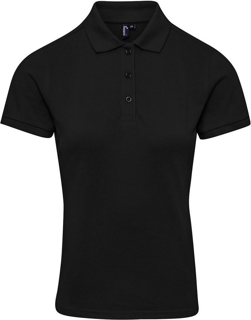 Premier - Poloshirt für Damen (Schwarz)