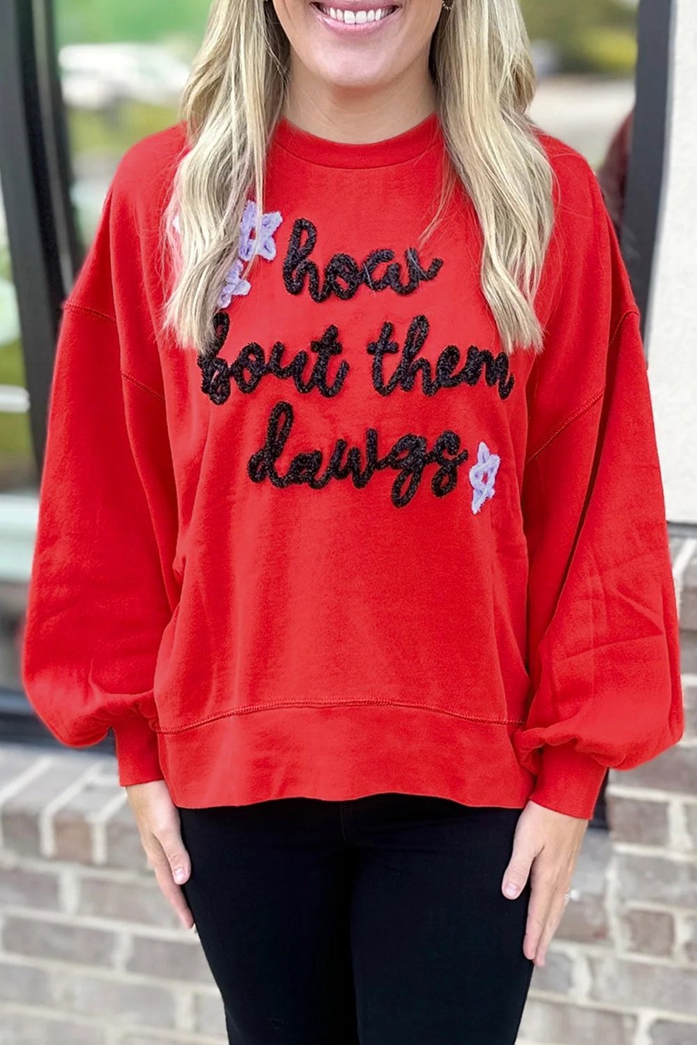 Buchstaben-Print Freizeit-Sweatshirt