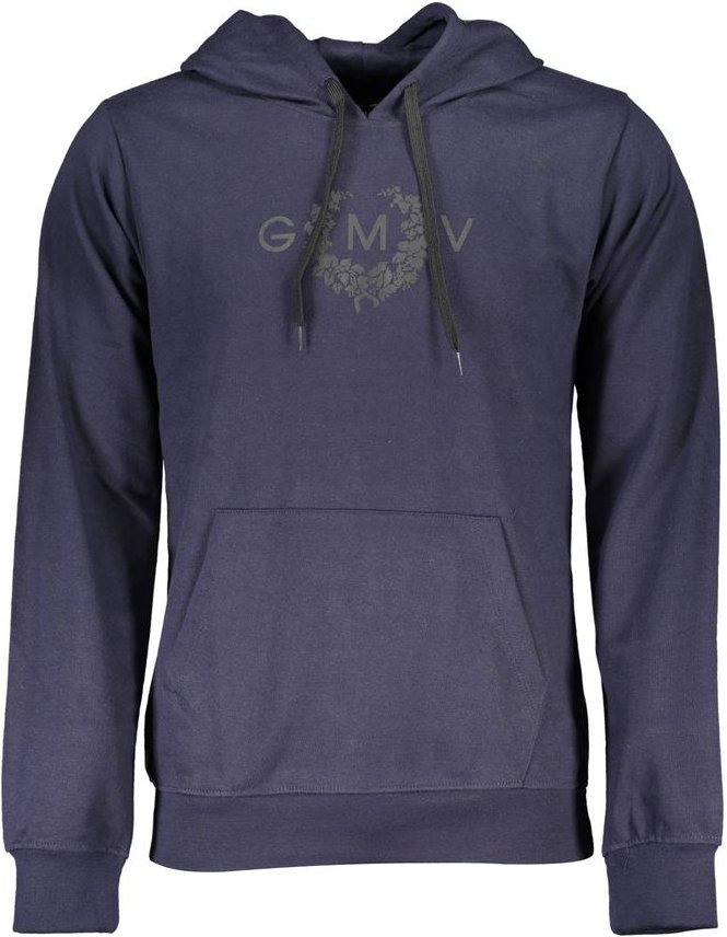 Gianmarco Venturi Blaue Baumwolle Herren Kapuzenpullover