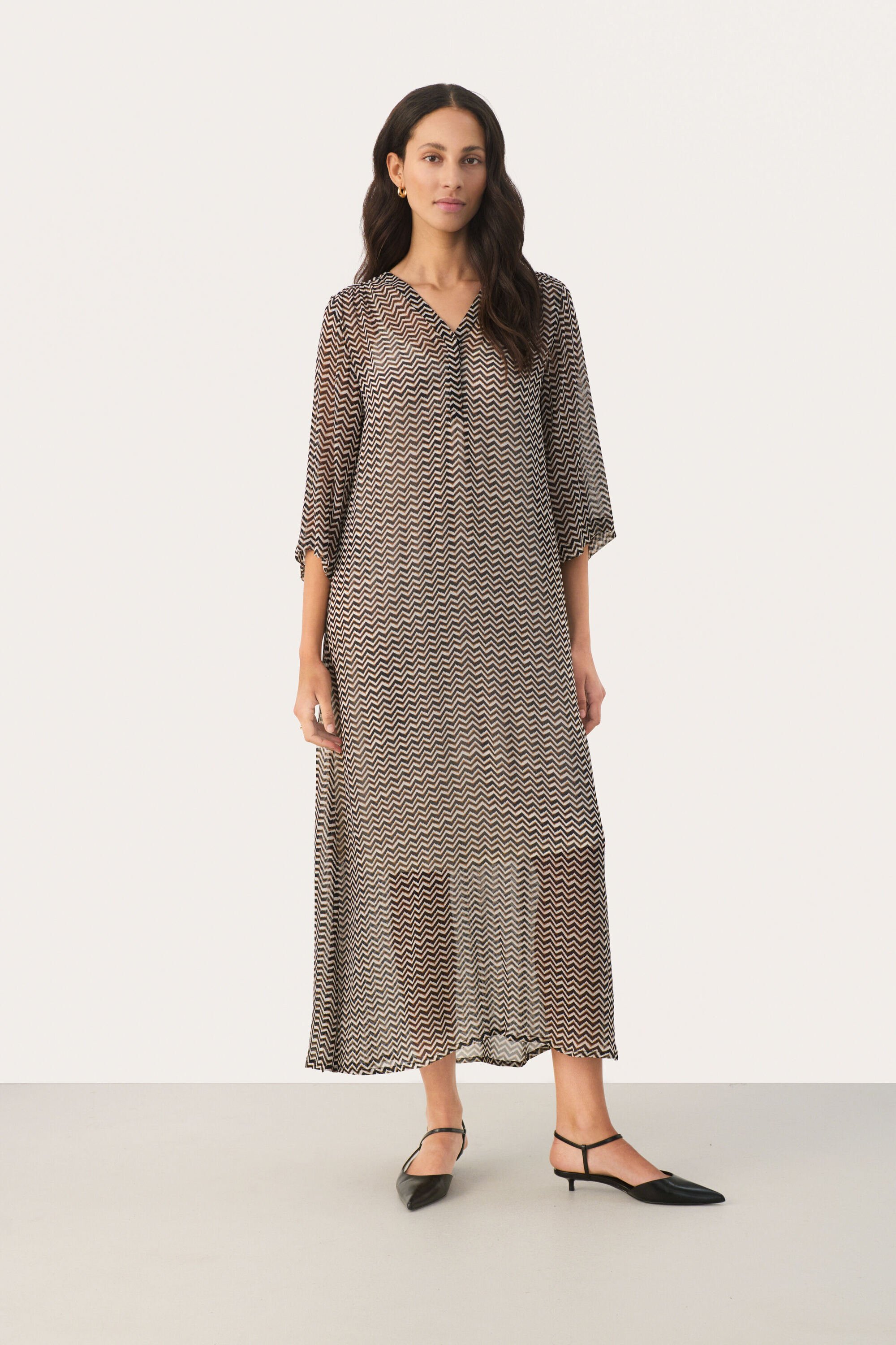 Kleid Gerade Passform multicolour