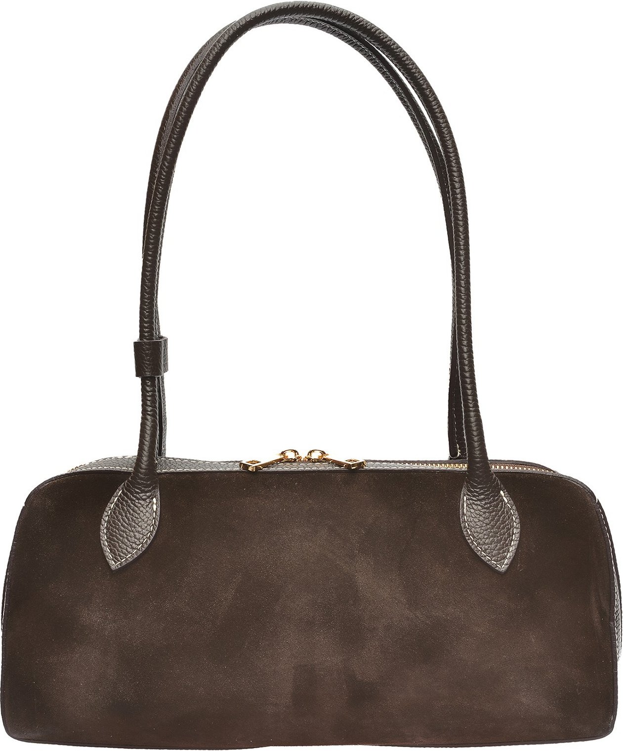 Anna Luchini Kastanienbraune Lederhandtasche