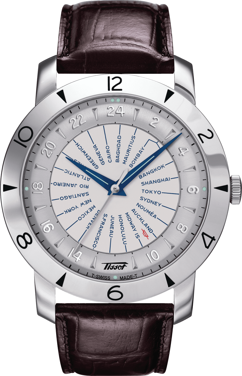 Tissot Heritage Navigator 160 Jahre Jubiläum Herrenbraun Uhr T0786411603700