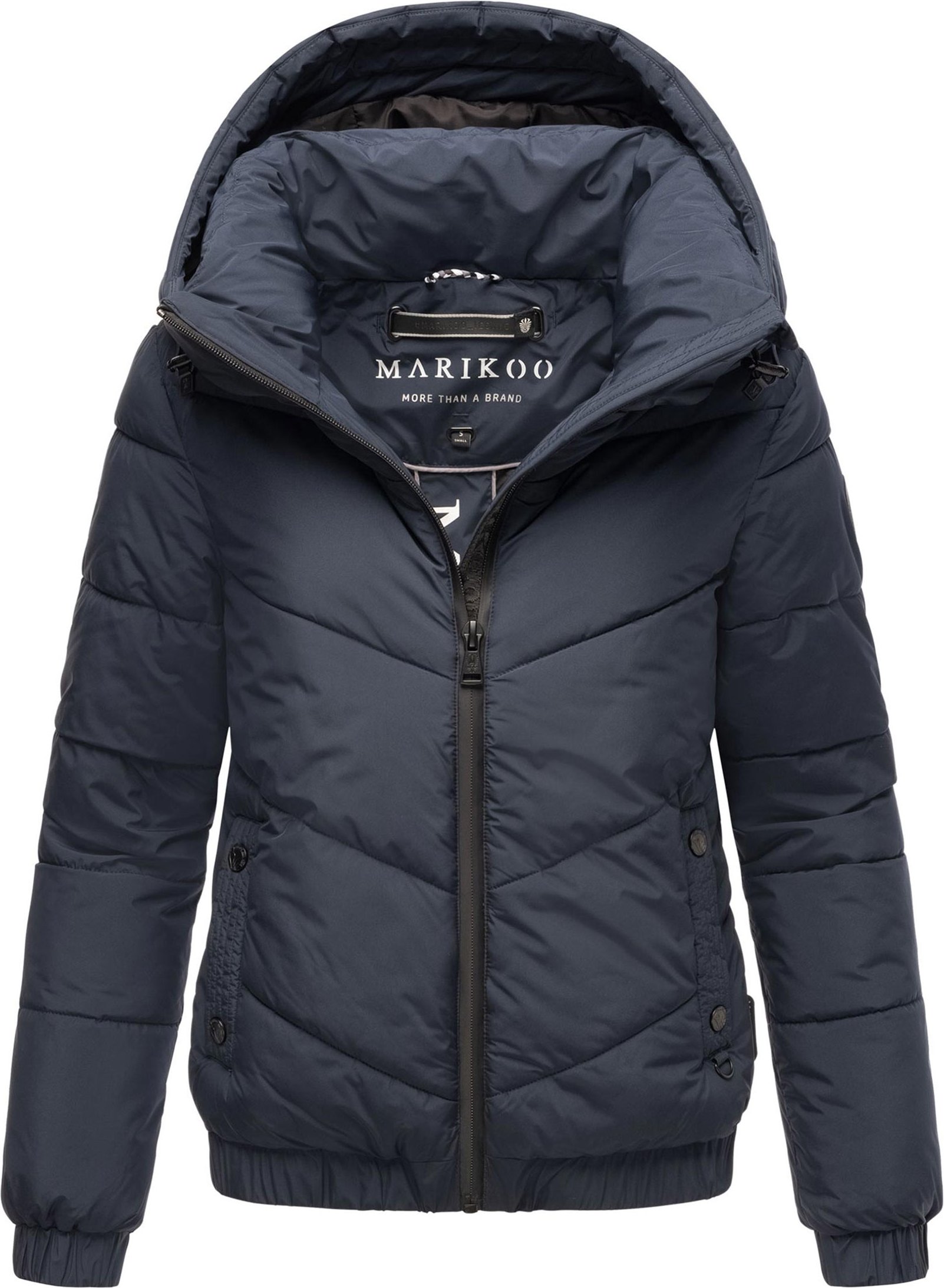 Marikoo Damen Winter Steppjacke mit Kapuze – Nayanaa