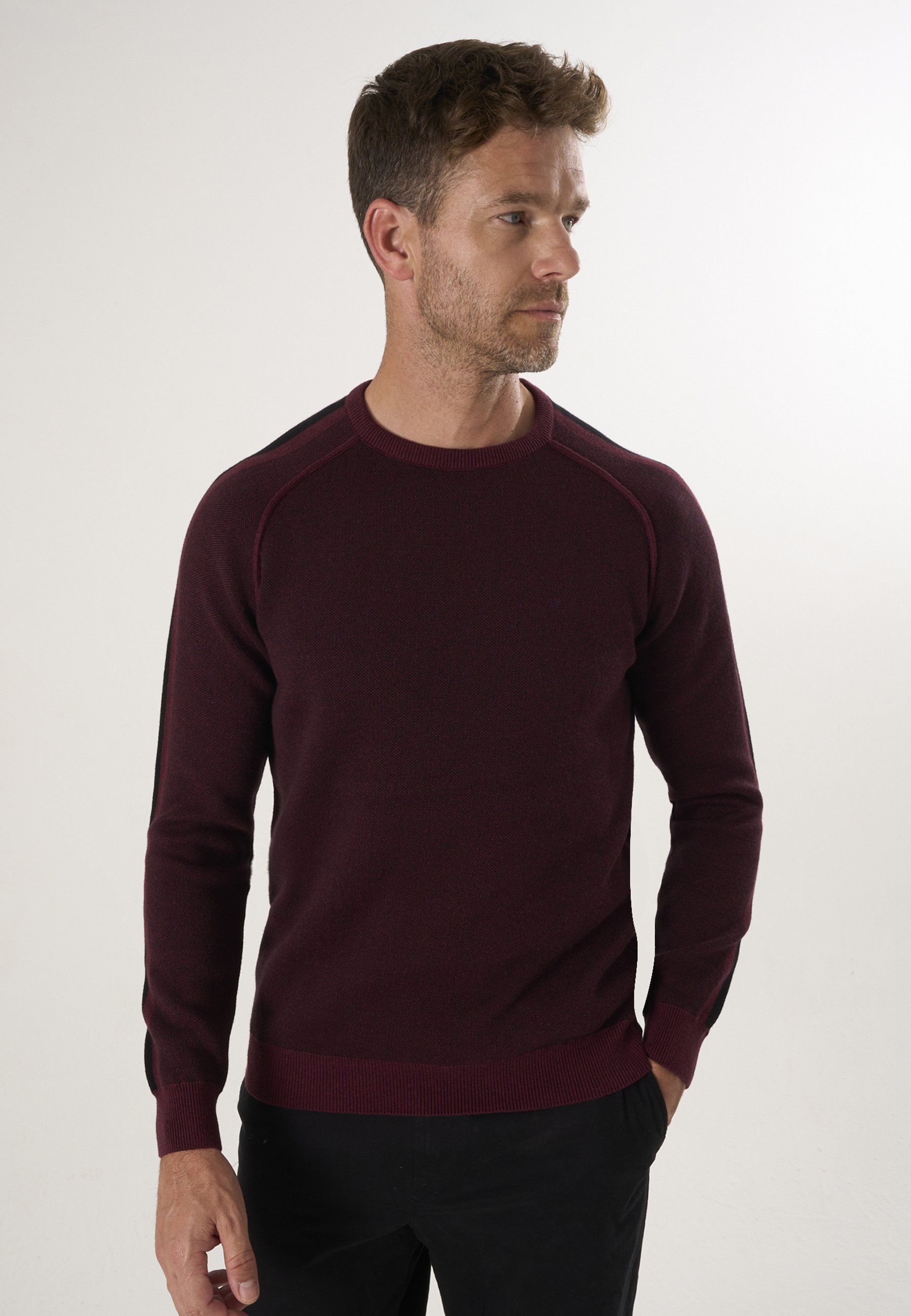 Pullover Basic-Pullover Mit Rundhalsausschnitt