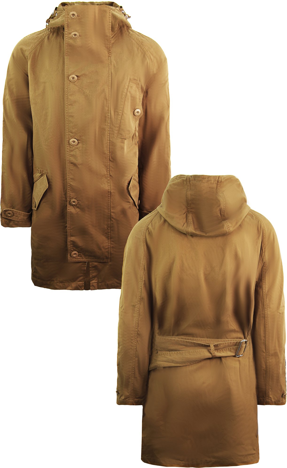 Lacoste Twill Herren Brown Parka Jacke