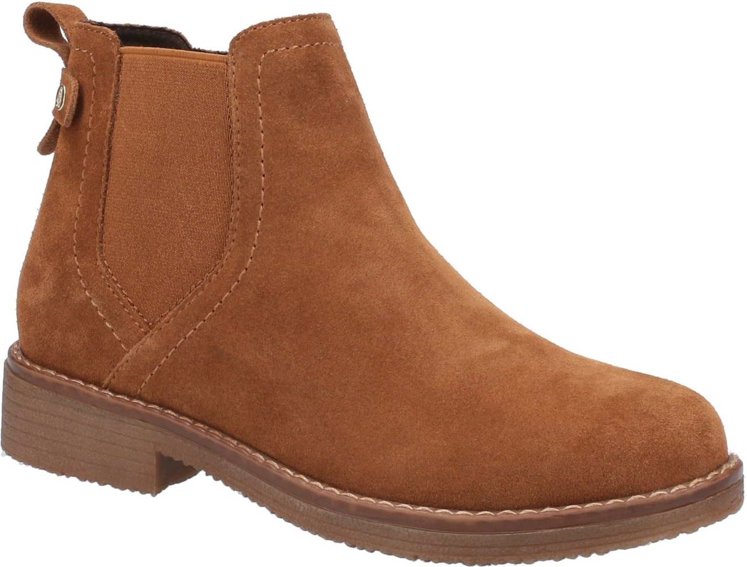 Hush Puppies Maddy Wide Wildleder Damen Tan Stiefel