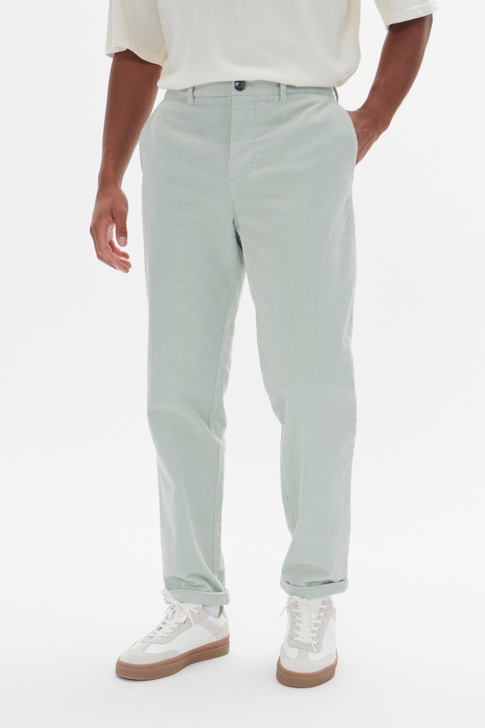 Casual Hose Gerade Passform blue