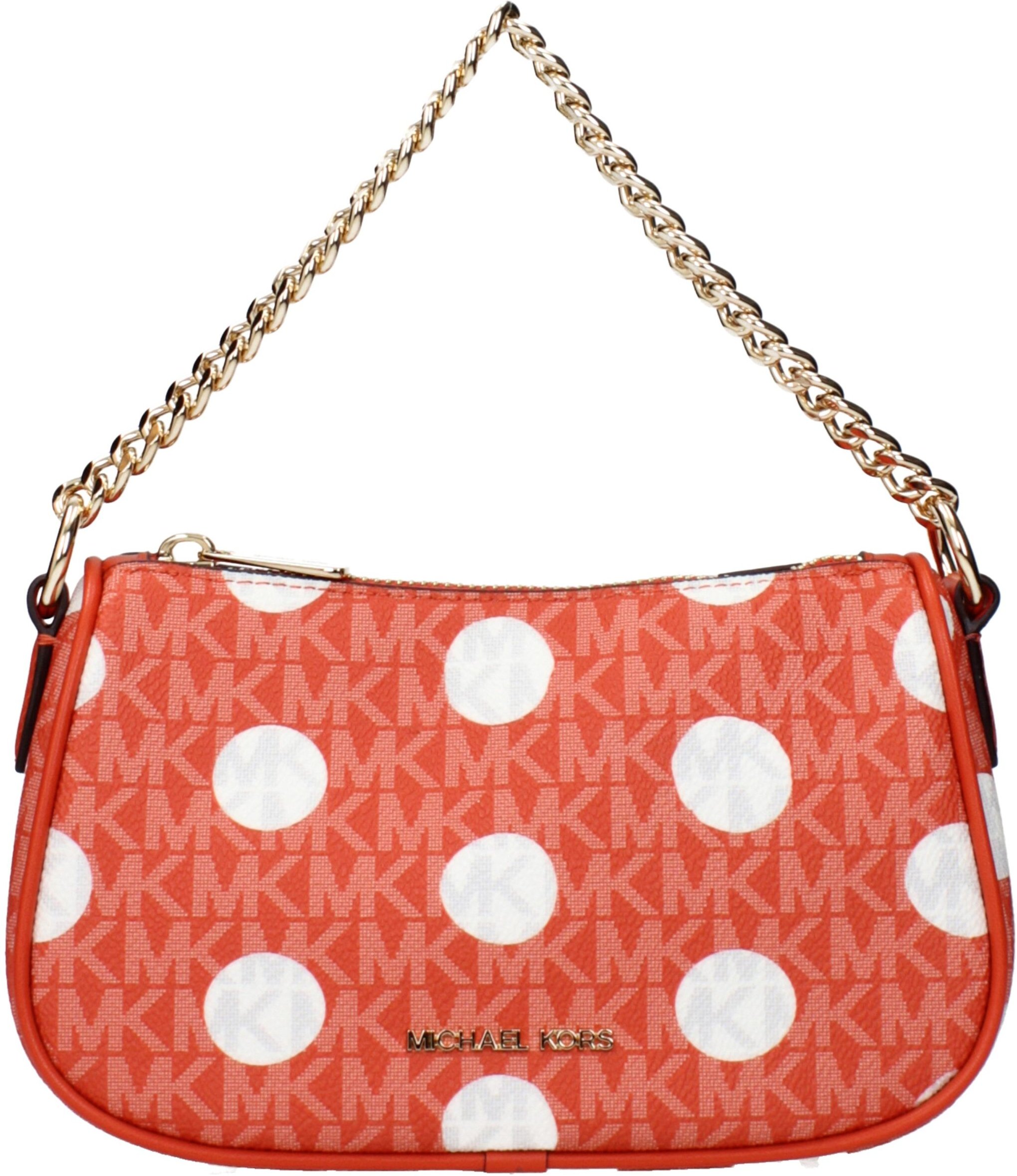 Rote Stoffhandtasche