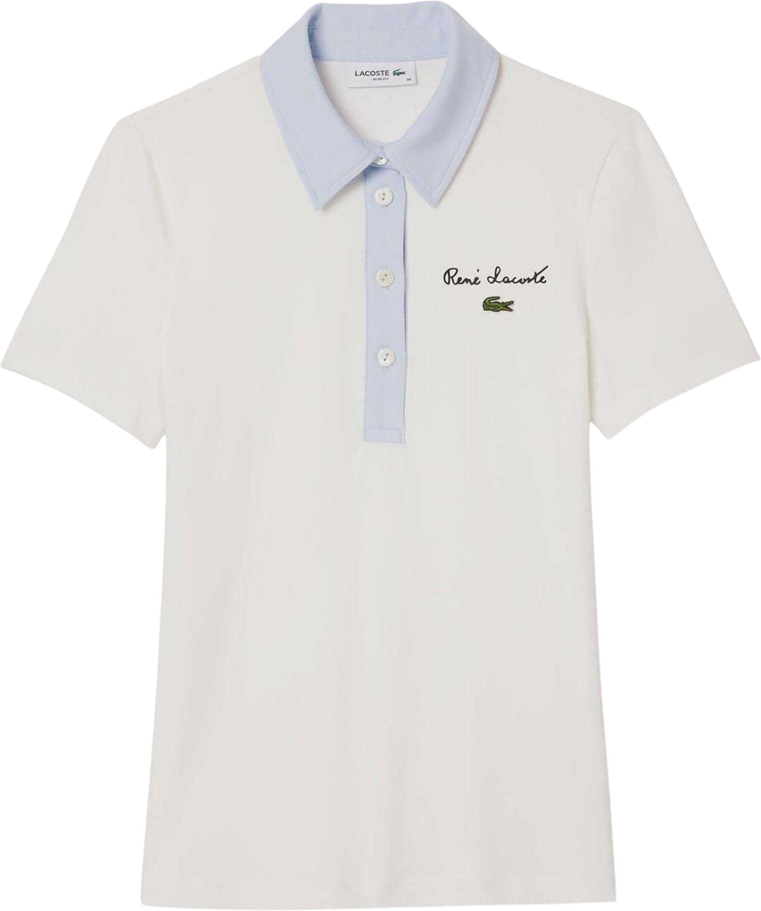 Lacoste - Poloshirt für Damen, Leinen, Regulär (Cremefarbe)