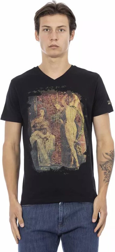 Trussardi Action Black Baumwolle Herren T-Shirt