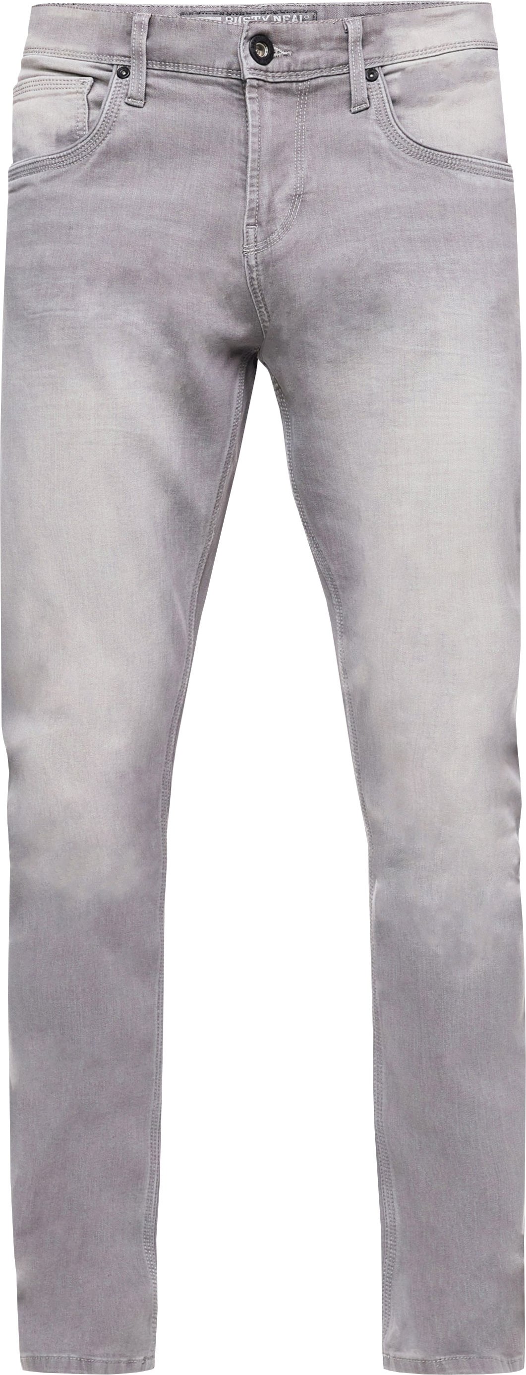 Grey Used Jeans Hose "MELVIN" Slim Fit Cotton-Stretch
