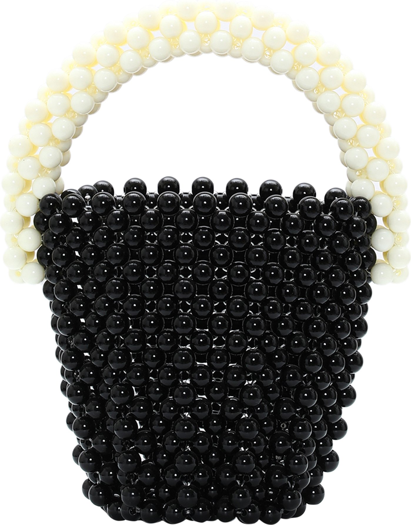 FELIPA Handtasche Damen schwarz-wollweiß