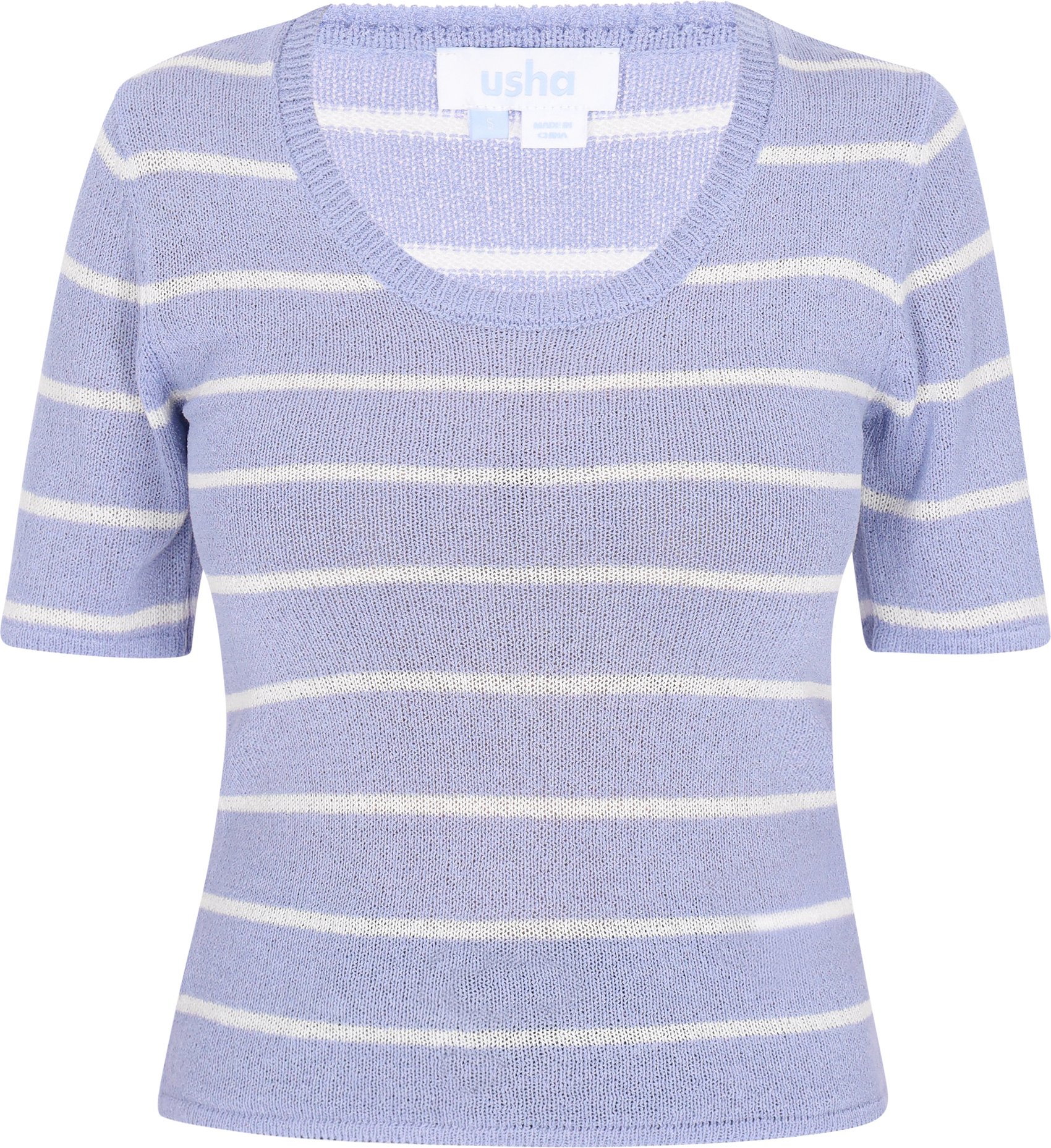 usha Pullover Frauen hellblau cremeweiß