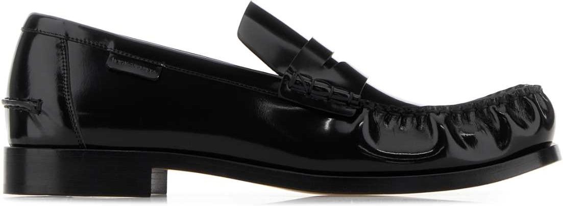 Schwarze Leder Truman Slipper