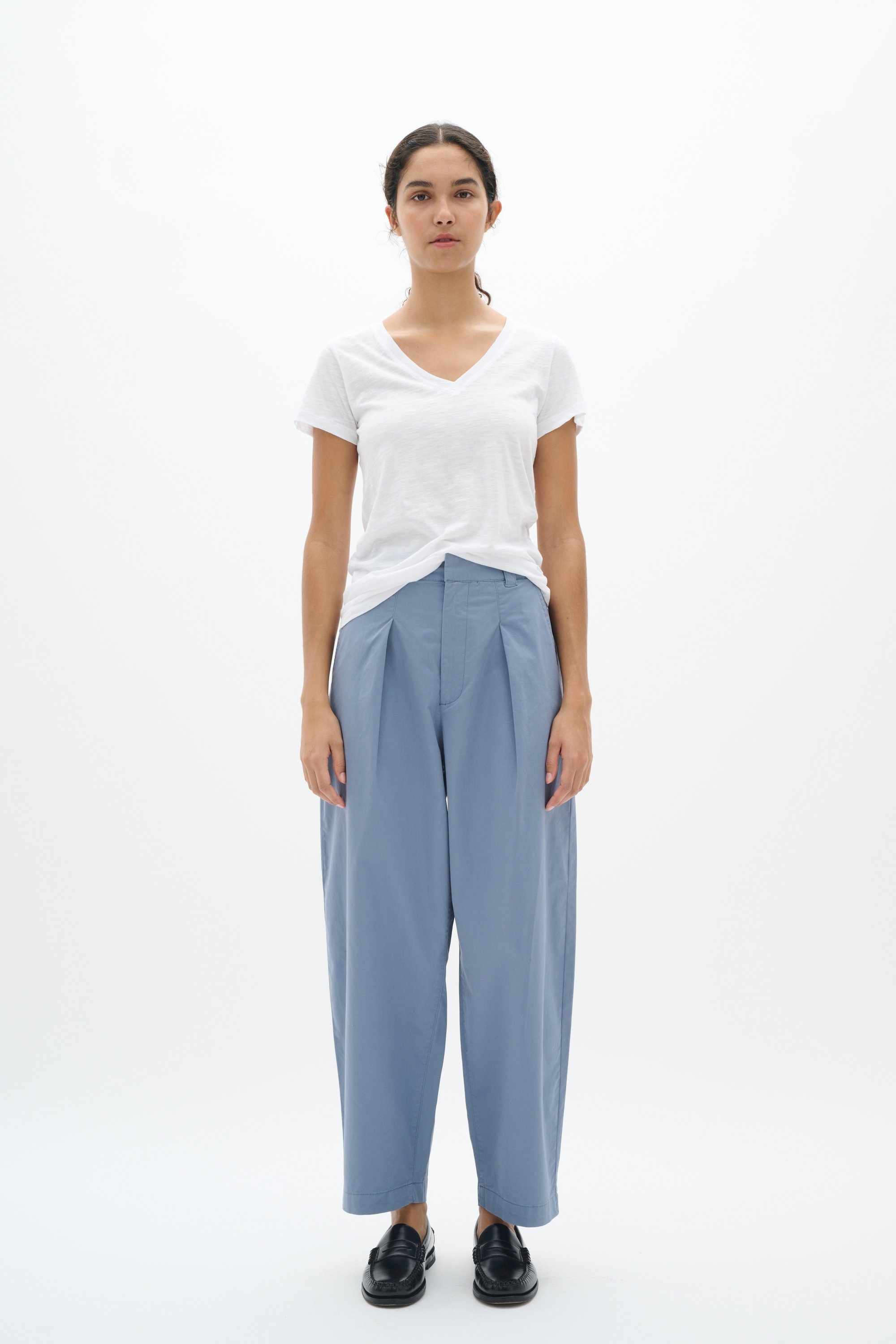 Casual Hose Gerade Passform Flint Stone blue