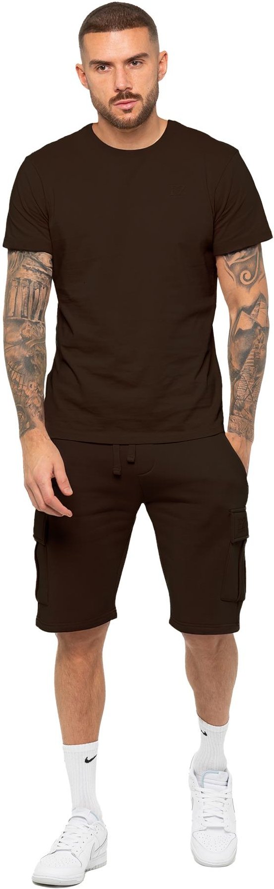 Enzo | Herren T-Shirt-Trainingsanzug mit Shorts-Set