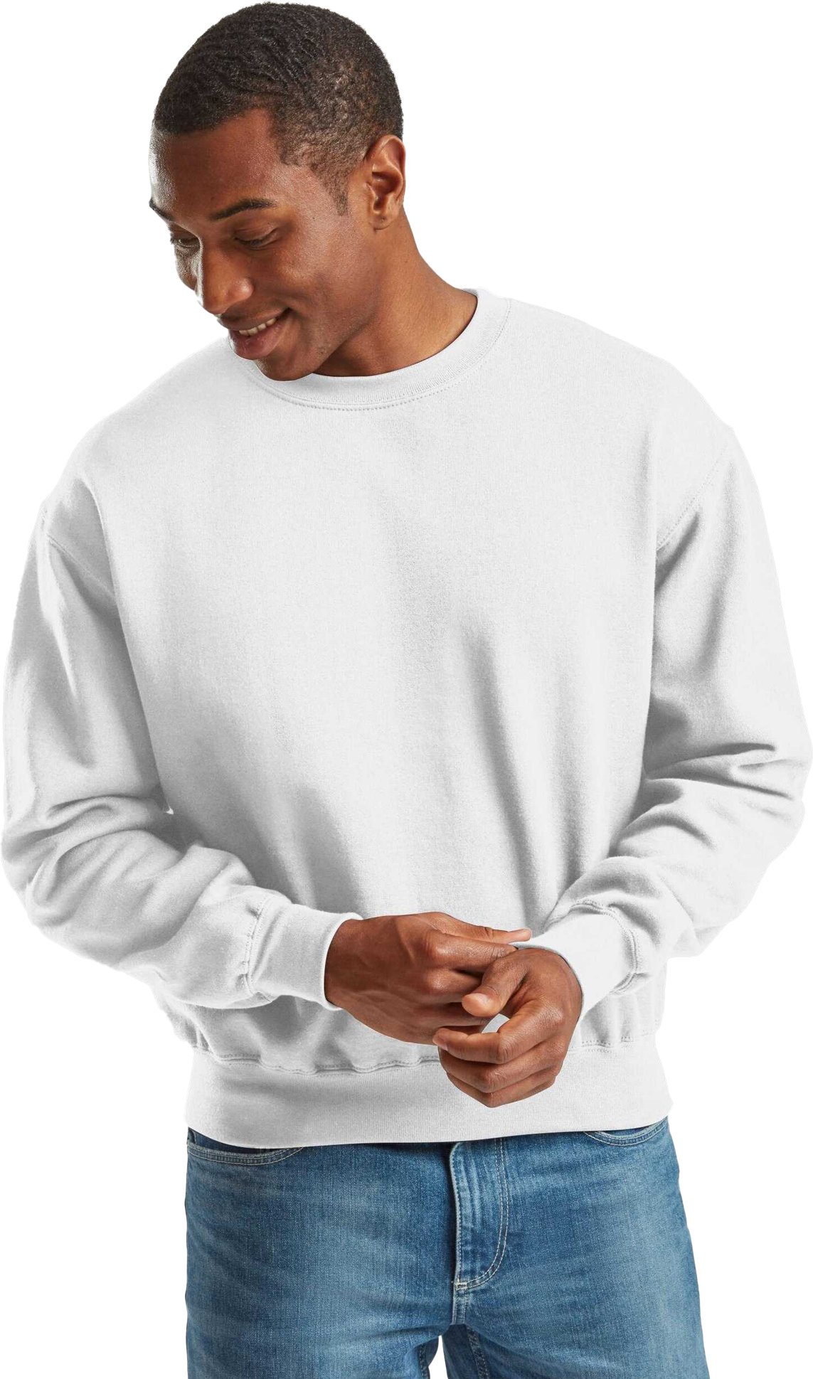 Fruit of the Loom - Sweatshirt für Herren/Damen Unisex, Super Baumwolle (Weiß)