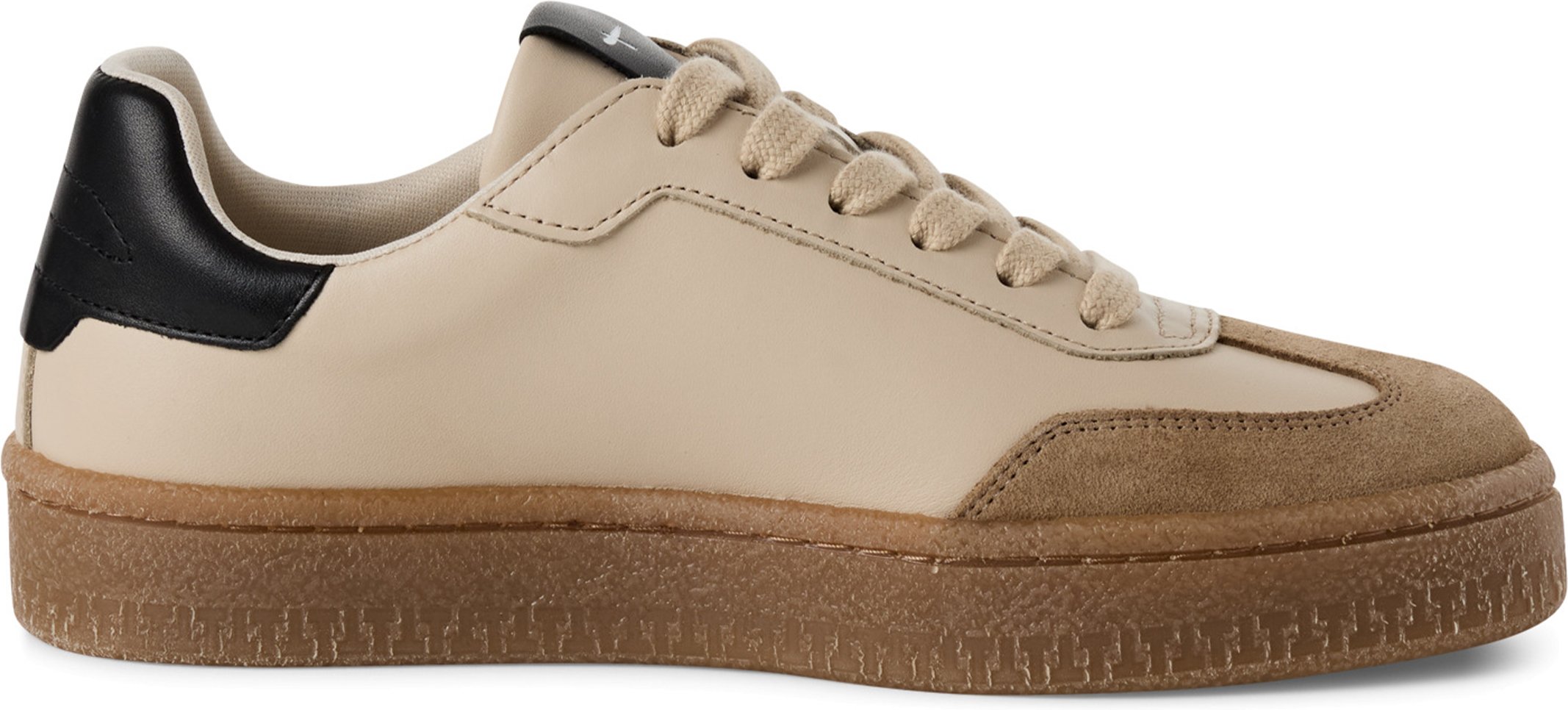 Tamaris Damen Beige Wildleder Fashion Schnürschuhe