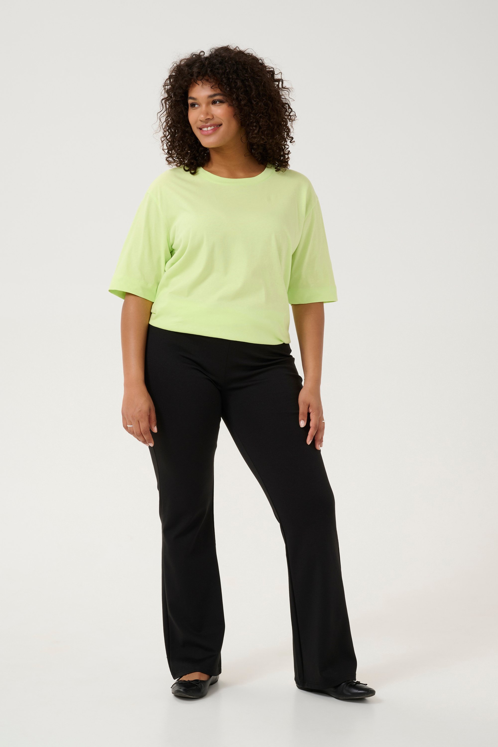 Jersey-Hose Slim Fit Schwarz Tief black