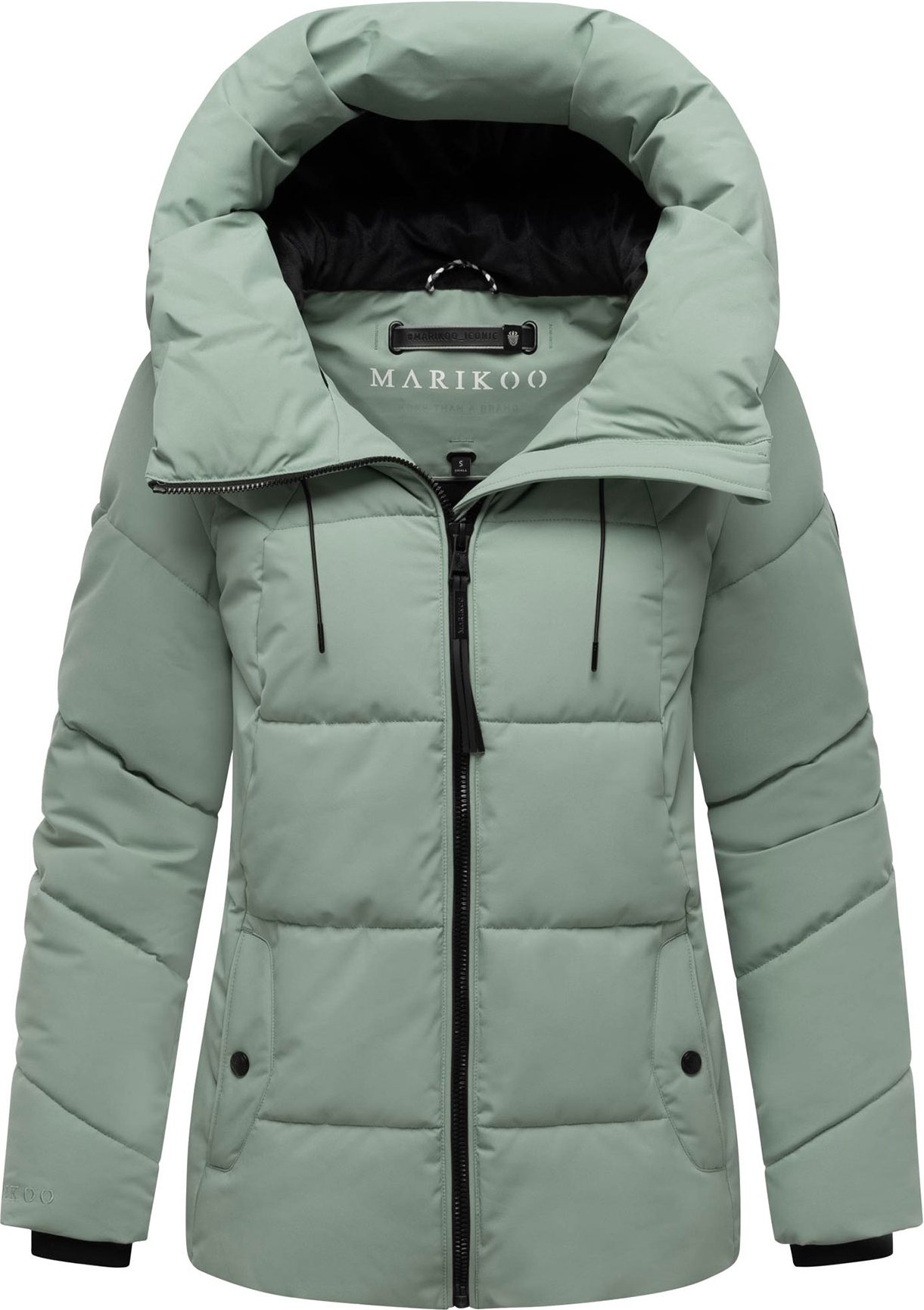 Marikoo Damen Winter Steppjacke Kuscheltatze XVI mit Kapuze