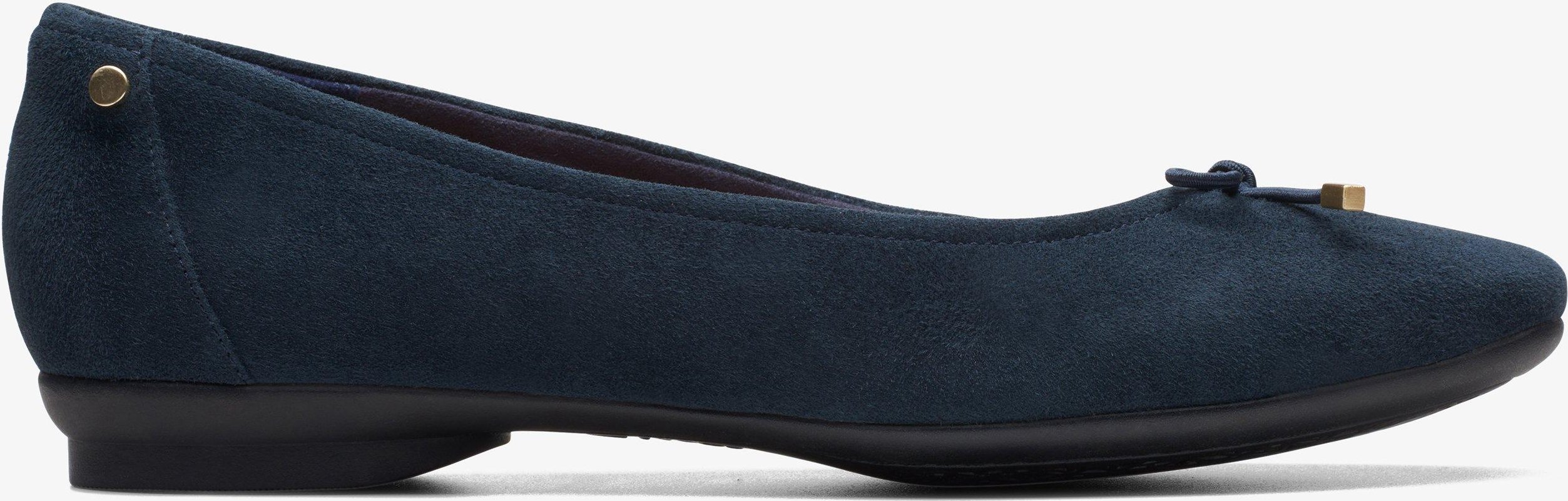 Candra Helle Marineblaue Wildlederschuhe